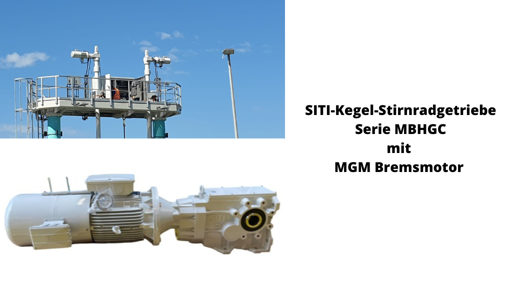 SITI-Kegel-Stirnradgetriebe mit MGM Bremsmotor